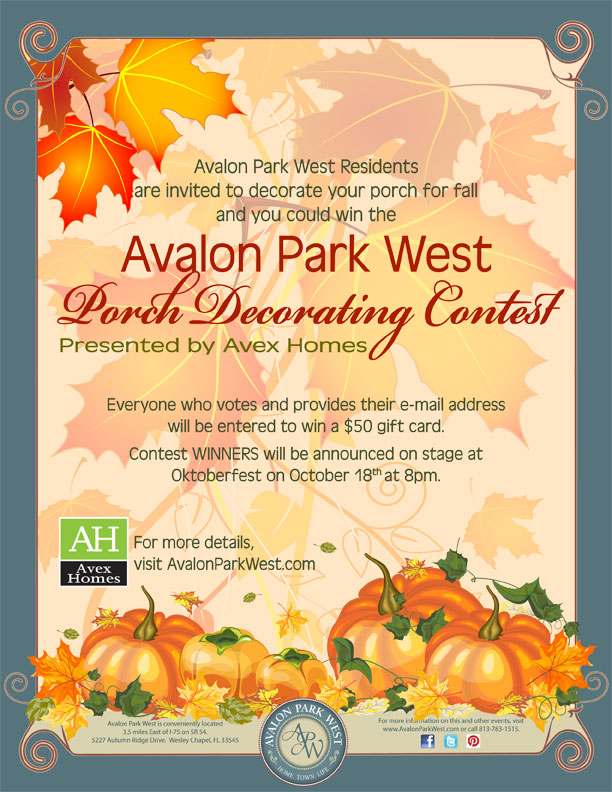 Fall Porch Decorating Contest
